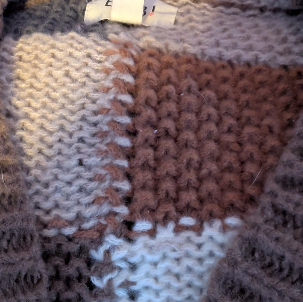 Bibi Women's Multicolor Patchwork Sweater - image 4